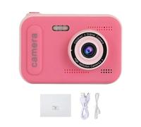 Mini appareil photo numérique HD pour enfants,n'aime 4X,caméra vidéo,jouet,20 mégapFête els,avant et arrière,objectifs touristes,2.4 pouces - Type pink