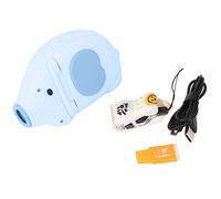 Mini appareil photo numerique mignon pour enfants, motif elephant, dessin anime, jouet video, cadeau pour garcons et filles (bleu)