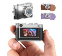 Mini Appareil Photo Numérique Noir, Rollei Petit Caméra Digitale Vintage 1080P FHD avec Écran couleur 0,96 pouces 2MP Digital Camera Compact avec Flash et Enregistrement, Mini-Appareil-Photo-Numérique