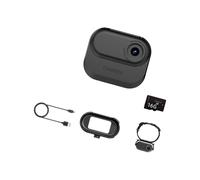 Mini appareil vidéo de chargement portable 128 Go 1080p Full 720p portable pour le cyclisme et les tâches multimédias avec sangle de cou modifiable ABS Sport Vidéo pour les tâches en plein air