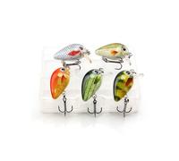 Mini Appât Artificiel Flottant Dur Pour La Pêche, Leurre Pour Attraper Des Poissons, Matériel Pour Pêcher Des Bars, Avec Wobbler, Crankbait, 1.5g, 3cm, 5 Pièces