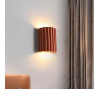 Mini Applique Murale Contemporaine Minimaliste Demi-Cylindre Design Lampe Murale Applique Murale en Résine pour Salon Chambre Escalier Couloir, Orange