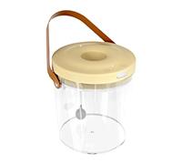 Mini Aquarium avec Batterie de 2000 mAh et Flux d'oxygène Silencieux pour la pêche appâts de Reptiles, Aquarium éclairé Portable, Utilisation Facile, Accessoire de Bol Transparent pour, Je