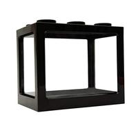 Mini Aquarium décoratif empilable en Acrylique, Petit Aquarium pour Bureau, Table à thé, Bols décoratifs Noirs empilables
