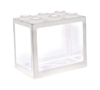 Mini Aquarium décoratif empilable en Acrylique, Petit Aquarium pour Bureau, Table à thé, Bols décoratifs Blancs, décoratifs