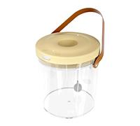 Mini Aquarium Nomade PP PC Format 15×13×15 cm Réservoir Poisson Transportable Éclairage Batterie 2000mAh Silencieux Flux Oxygène Transparent Mobilité Reptiles Appâts Pêche Intérieur