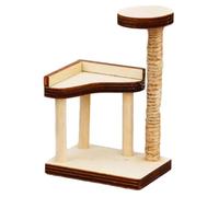 Mini Arbre à Chat 1:12 échelle en Bois Miniature Arbre à Chat Tour modèle Ornement Naturel griffoir Disposition Maison de poupée Miniatures Accessoires, Tour, Mini