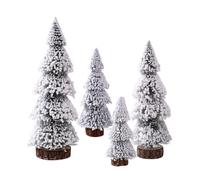 Mini Arbre De Noël - Arbre En Cèdre Givré Enneigé Avec Conception Edelweiss | Arbres De Noël De Table, Décoration Saisonnière | Arbres De Christmass Artificiels Pour La Maison Des Vacances De Salle De