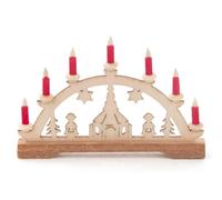 Mini Arche De Noël Église, Bougies Rouges 70x45x10mm NEU Luminaires