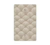 Mini arches festonnées crème sur beige simple plaque murale vierge pour interrupteur décoratif 1 gang pour cuisine, salle de bain, taille 11,4 x 7 cm