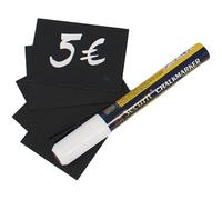 Mini ardoises 75 x 50 mm Securit A8 - Lot de 20 pièces