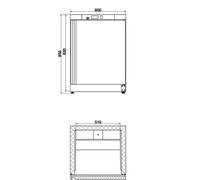 Mini Armoire Réfrigérée Positive Porte Pleine 130 Litres AFI Collin Lucy