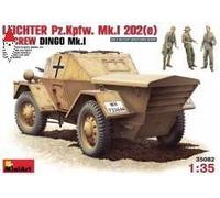 MiniArt Maquette 1:35 Leichter Pz. Kpfw. Mk 1 202 (E) avec kit d'équipage MIN35082