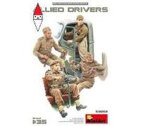 MiniArt Kit de figurines 53052 – Conducteurs militaires alliés 1:35, kit plastique (4)