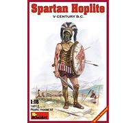 Mini Art 16012 1:16 Figurines Spartan. Guerrier 5e siècle AV. - Reproduction fidèle, modèle réduit, kit Plastique, Bricolage, Hobby, Collage, kit modèle, à Assembler, Non Peint