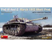 Maquette Char Stug Iii Ausf. G March 1943 Alkett Prod. With Winter Tracks. Inter