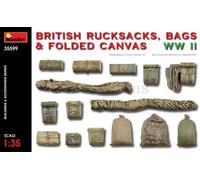 MINI ART 35599 1/35 British Rucksacks Bags Folded Canvas WW2