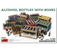 1:35 Alcohol Bottles w/Boxes-Set
