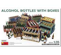 1:35 Alcohol Bottles w/Boxes-Set