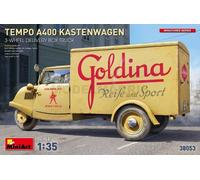 Maquette Camionnette Tempo A400 Kastenwagen 3-wheel Delivery Box Truck |miniart|