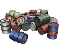 Mini Art 49007 1:48 Tonneaux de pétrole/Carburant 1930-50 (20) - Reproduction fidèle, modèle réduit, kit Plastique, Bricolage, Loisirs créatifs, Collage, kit de Montage, Assemblage, Non Peint