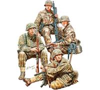 MiniArt – Kit de maquette 53022 1:35 Équipage blindé allemand assis – Têtes en résine, non laqué