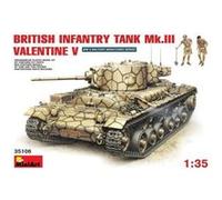 Mini Art - Maquette Char moyen Mk.III Valentine V avec figurines infanterie britannique G