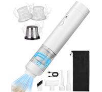 Mini Aspirateur à Main,Aspirateur à Main sans Fil, Aspirateur Voiture Puissant 2 en 1, Puissant 12000PA Mini Rechargeable Aspirateur sans Fil Portable avec Affichage Poils d'animaux