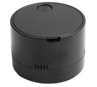 Mini aspirateur de bureau avec capacité d'aspiration concentrée pour les miettes, la poussière et les particules fines sur les espaces de travail et les espaces de vie (noir)