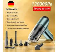 Mini aspirateur de voiture sans fil,nettoyeur de bain,maison et voiture,tourisme,livres de clavier,120000Pa,3 en 1 - Type Green 120000Pa Set 1 #B
