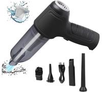 Mini Aspirateur Portable, 12000Pa Haute Puissance Et Charge Usb Aspirateur Pour Voiture Léger Et Portatif Aspirateur Main, Peut Nettoyer Les Claviers,Canapés,Black