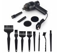 Mini aspirateur rechargeable USB avec aspiration puissante, lumière LED, filtre HEPA et buses polyvalentes pour un nettoyage facile