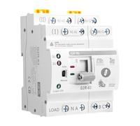 Mini ATS Interrupteur de transfert automatique Double alimentation Alimentation continue Type rail DIN(4P 63A AC220V)
