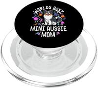 Mini Australian Shepherd Gifts World's Best Aussie Mom Dog PopSockets PopGrip pour MagSafe