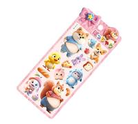 Mini autocollants en silicone mignons - Petits autocollants de dessin animé 3D - Pour tasses à eau, , guitares, valises, bagages, cahiers, enveloppes, lunettes, tablette, planificateur, journaux