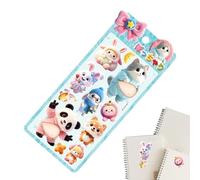 Mini Autocollants | Mini Autocollant Silicone Ventre d'Animal - Autocollants Relief 3D Miniatures,pour Bouteilles d'Eau Ordinateurs Portables Guitares Valises Bagages Lunettes Tablettes Agendas