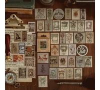 Mini Autocollants Scrapbooking, Étiquette Scrapbooking, Scrapbooking, Pour Album Journal Intime, Vintage, Classique, Pictural, Papeterie Décorative, Diy Bricolage, 45 Pièces