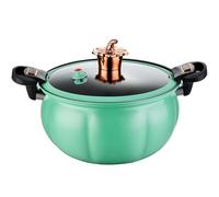 Mini autocuiseur, pot de citrouille de 8 L, pot à pression à chauffage rapide avec poignées verrouillage, marmite antiadhésive avec couvercle pour cuisinières gaz, induction, électriques, ve