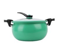 Mini autocuiseur, pot de pression de chauffage rapide à capacité avec poignées verrouillage, micro-stockpot multifonction antiadhésif pour gaz, induction, poêles électriques, vert