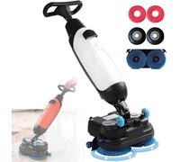 Mini autolaveuse automatique de qualité professionnelle, machine de nettoyage de sols sans fil ultra-compacte et portable pour la maison, le bureau, les salles de bains et les petits espaces. White