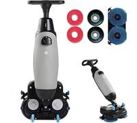 Mini autolaveuse portative, brosse rotative à 360°, largeur de nettoyage de 43 cm