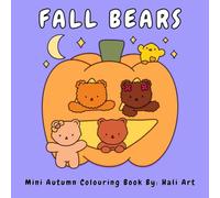 Mini Autumn Colouring Book - Fall Bears - Cosy Colouring Book