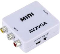 Mini Av A Vga Convertisseur De Vidéo Ca E Av Rca Cvbs Vers Vga Convertisseur De Vidéo Convertisseur Avec Audio De 3.5Mm À Pc Hdtv Converter[Z288]