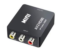 Mini AV RCA CVBS vers HDMI Vidéo Audio Convertisseurs Adaptateur Support 720 1080P pour CaméraXBox 360PS1PS2WIIN64GamecubeSNE [32]