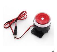 Mini Avertisseur Sonore de Système D'alarme Sonore de Sirène de fil Rouge Rouge pour la Sirène 120dB DC 12V
