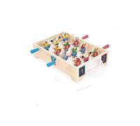 Janod Mini baby-foot de table Applepop Thème hockey en bois FSC Multicolore Dès 3 ans