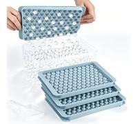 Mini Bac a Glacon, Glacons Moule de Qualité Alimentaire, Facile à Détacher Glaçons, Sans BPA Bac à Glaçons Avec Couvercles(Bleue Ice Cube Tray)