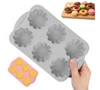 Mini bac à glaçons en forme de beignet, moule à glaçons en silicone souple, facile à démouler, moule à gâteau pour gâteaux, savons, gâteaux de Noël