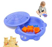 Mini Bac à Sable pour Tortue de Bureau, Jouet de Bureau avec Petits Outils, Kit de Jardin Zen avec Couvercle, Décoration de Bureau pour la Maison & Le Bureau, Jouet Sensoriel Anti-Stress