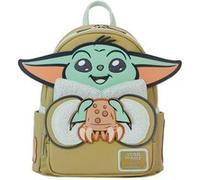 Mini Backpack Harness Funko LoungeFly Mandalorian Grogu and Crabbies Cosplay Multicolore G